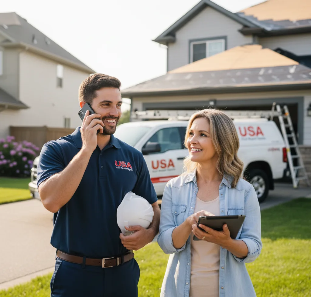USA Roof Repair Experts customer support in Hays